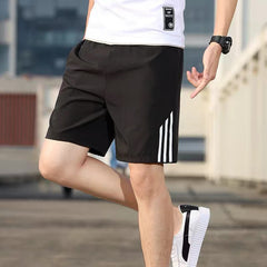 Three-bar Shorts Men's Sports Pants Quick-drying Stretch Fitness Pants