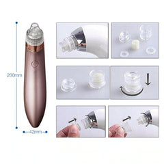 Electric Blackhead Remover Pore Vacuum Suction Diamond Dermabrasion Face Cleaner
