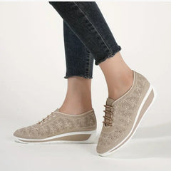 Female Wedge Hollow-out Lace-up Casual Shoes