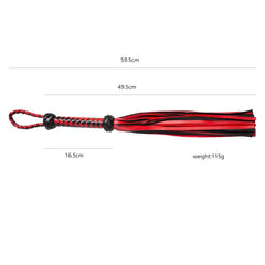 Horse Red Whip Horse Whip Riding Crop Equestrian Faux Leather Whip Horse Equipment Whip Training Horse Riding Whip 23 inch