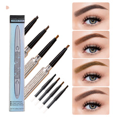 Sky Silver Tube Eyebrow Pencil Double Head Is Not Easy Dizzy Not Easy To Take Off