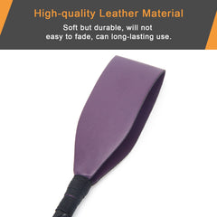 Coolrunner Riding Crop for Horse, 18 Inch Horse Whip with PU Leather Equestrianism Horse Crop Double Slapper Horse Whip Black Crops for Horses