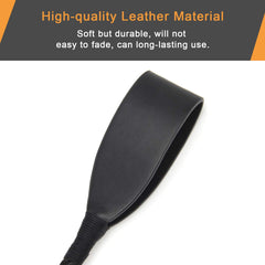 Coolrunner Riding Crop for Horse, 18 Inch Horse Whip with PU Leather Equestrianism Horse Crop Double Slapper Horse Whip Black Crops for Horses