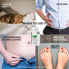 Natural Cleanse Pills for Belly Bloat for Men & Women | 30 caps