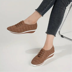 Female Wedge Hollow-out Lace-up Casual Shoes