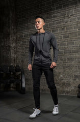 Men's Long-sleeved Stretch Tight Fitness Training Suit