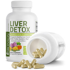 Bronson Liver Detox Advanced Detox & Cleansing Formula Supports Health Liver Function with Milk Thistle