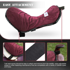 Harrison Howard Trail Seat Saver Western Tack Saddle Ride-on Pad with Cushion Bottom Helps Distribute Back Pressure