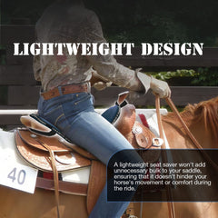 Harrison Howard Trail Seat Saver Western Tack Saddle Ride-on Pad with Cushion Bottom Helps Distribute Back Pressure