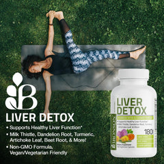 Bronson Liver Detox Advanced Detox & Cleansing Formula Supports Health Liver Function with Milk Thistle