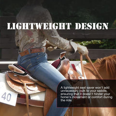 Harrison Howard Trail Seat Saver Western Tack Saddle Ride-on Pad with Cushion Bottom Helps Distribute Back Pressure