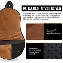 Harrison Howard Trail Seat Saver Western Tack Saddle Ride-on Pad with Cushion Bottom Helps Distribute Back Pressure