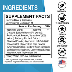 Colon Cleanser Detox for Weight Flush - 15 Day Colon Cleanse Supplements for Intestinal Stomach Bloating