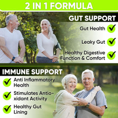 Support Healthy Gut Lining, Digestion Health, Occasional Gas and Bloating & Immune Support.