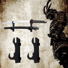 Samurai Sword Wall Mount-Katana Stand Wall Mount-Sword Wall Mount Display-Samurai Sword Wall Mount 2 Tier-Sword Wall Mount-Martial Arts Swords Mount Display- Plexiglass - (Swords Not Included)