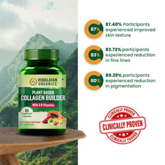 Himalayan Organics Collagen Supplement for Women & Men| Glowing and Youthful Skin (90 Capsules)