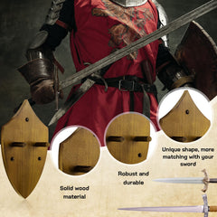 Wooden Sword Wall Mount Sword Plaque Katana Wall Mount Sword Mounts for Wall Sword Hanger for Wall Vertical Sword Wall Display Plaque with Hardware(Black Brown)
