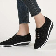 Female Wedge Hollow-out Lace-up Casual Shoes