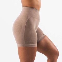 Cationic Quick-drying Fitness Pants Seamless Jacquard Peach Hip Three-point Sports Shorts