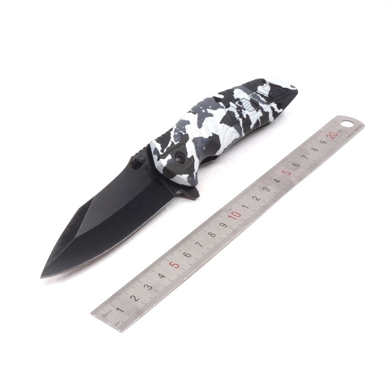 Portable Flint High Hardness Folding Knife Outdoor Knife