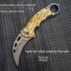 Folding Claw Knife High Hardness Folding Knife Portable Multi-Function Split Express Knife