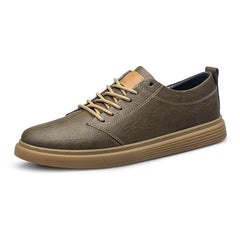 Casual Round Toe Lace-up Sneakers Men's Low Top